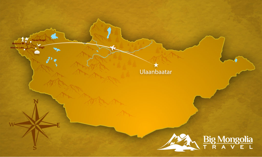Altai Trekking Map
