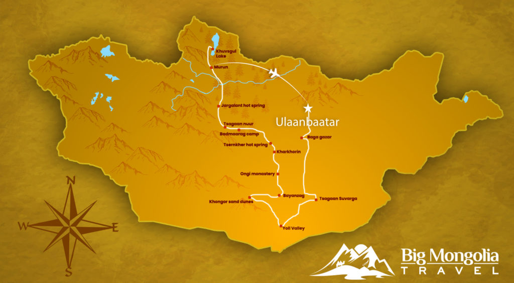 Legendary Mongolia Map